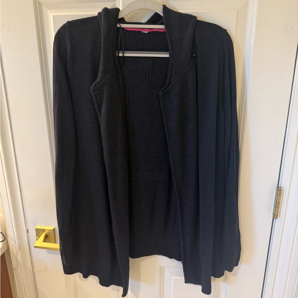 Lululemon dark gray hooded cardigan